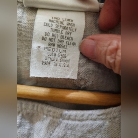 Linen, vintage‎ lilac 100 percent linen dress/shift - Picture 2 of 11